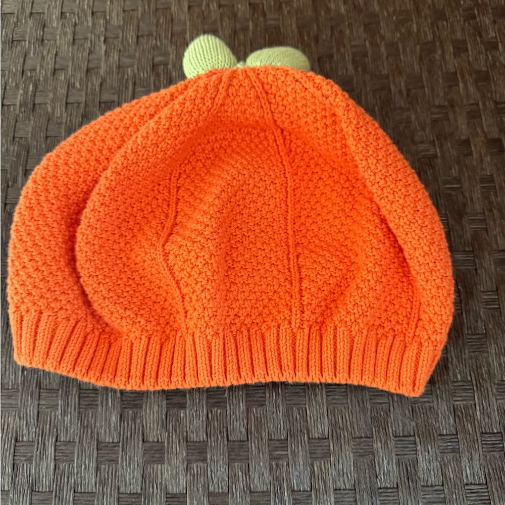 Pumpkin Knit Kids Beanie